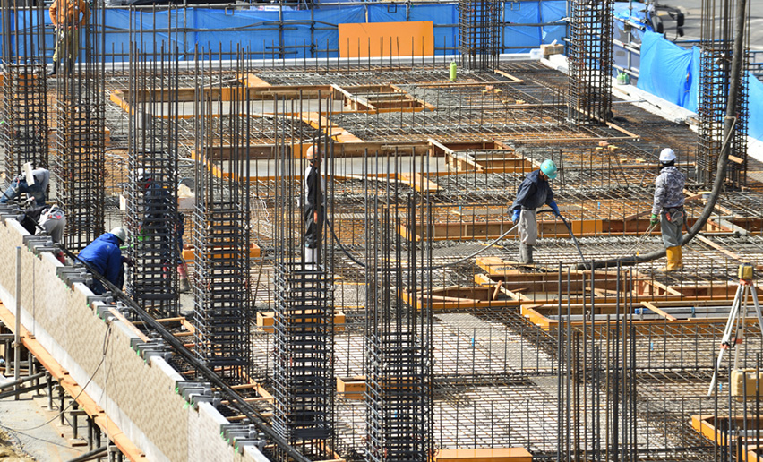 コンクリート打設手間